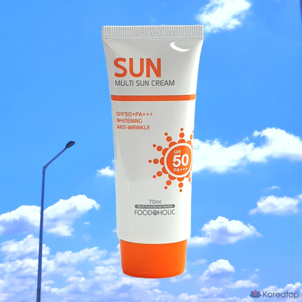 Солнцезащитный крем FoodaHolic Multi Sun Cream SPF50 PA+++, 1 шт., 70 мл