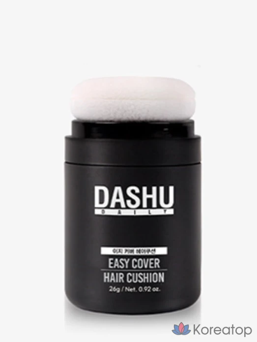 Накладные пряди для волос DASHU Daily Easy Cover Hair Cushion, 26 г, натуральный черный, 1 шт., фото 3