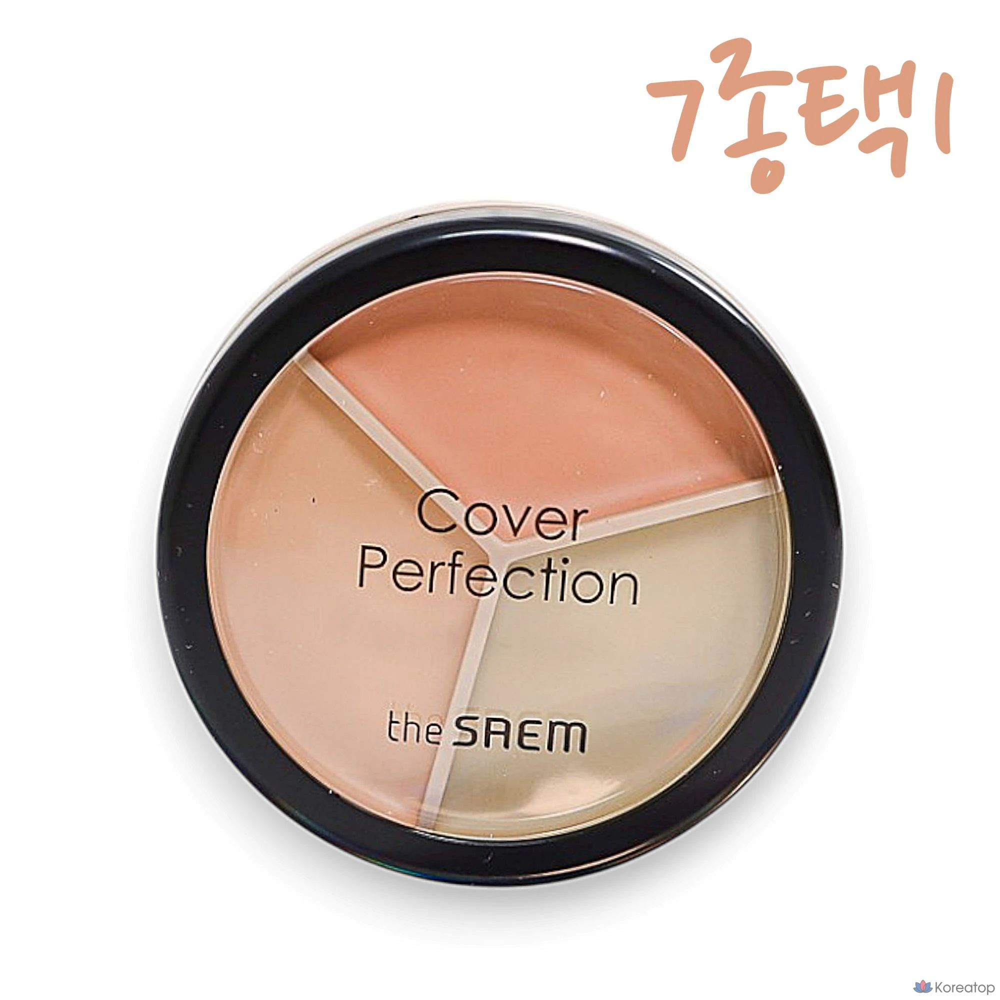 Консилер The Saem Cover Perfection Triple Pot, 7 видов, 1 3 г, 1 шт., 07 Розовый Бежевый