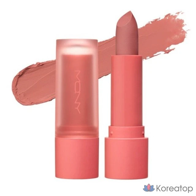 Матовая пудровая помада Mqny New York, 3,5 г, 1 шт., оттенок 04 PEACH FOG