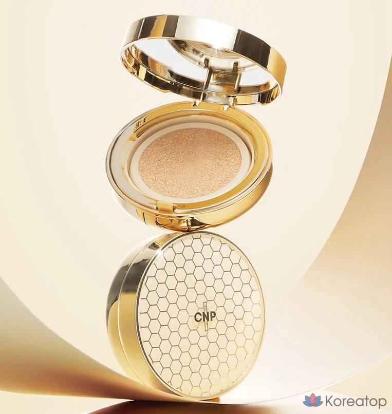 CNP Cha & Park Propolis Ampoule в матовой подушечке 15 г + сменный блок 15 г, № 21, светло-бежевый, 1 шт., фото 6