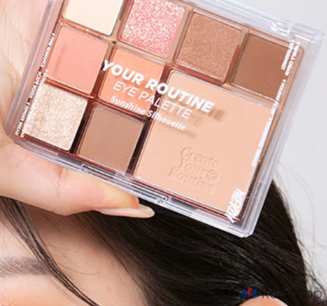 Палетка теней для век MERZY Your Routine Eye Palette, 12,2 г, Sunshine Silhouette, 1 шт., фото 3