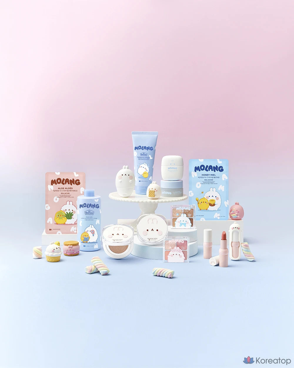 The Face Shop Molang New Bold Sheer Glow Lipstick, 1 шт., 05 Molang Merry Me, фото 4