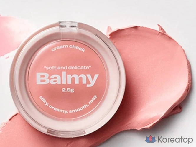 Кремовые румяна ALTERNATIVE STEREO Bami Cream Cheek, 2,5 г, 1 шт., цвет «Молочный персик» (O3)., фото 4