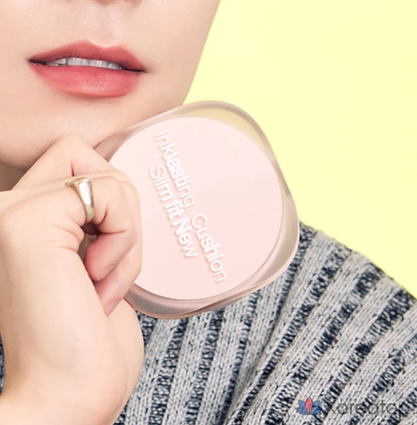 Тональный крем-кушон The Face Shop Ink Lasting Slim Fit New Cushion Foundation Refill, 12g, V201 Apricot Beige, 1 шт.