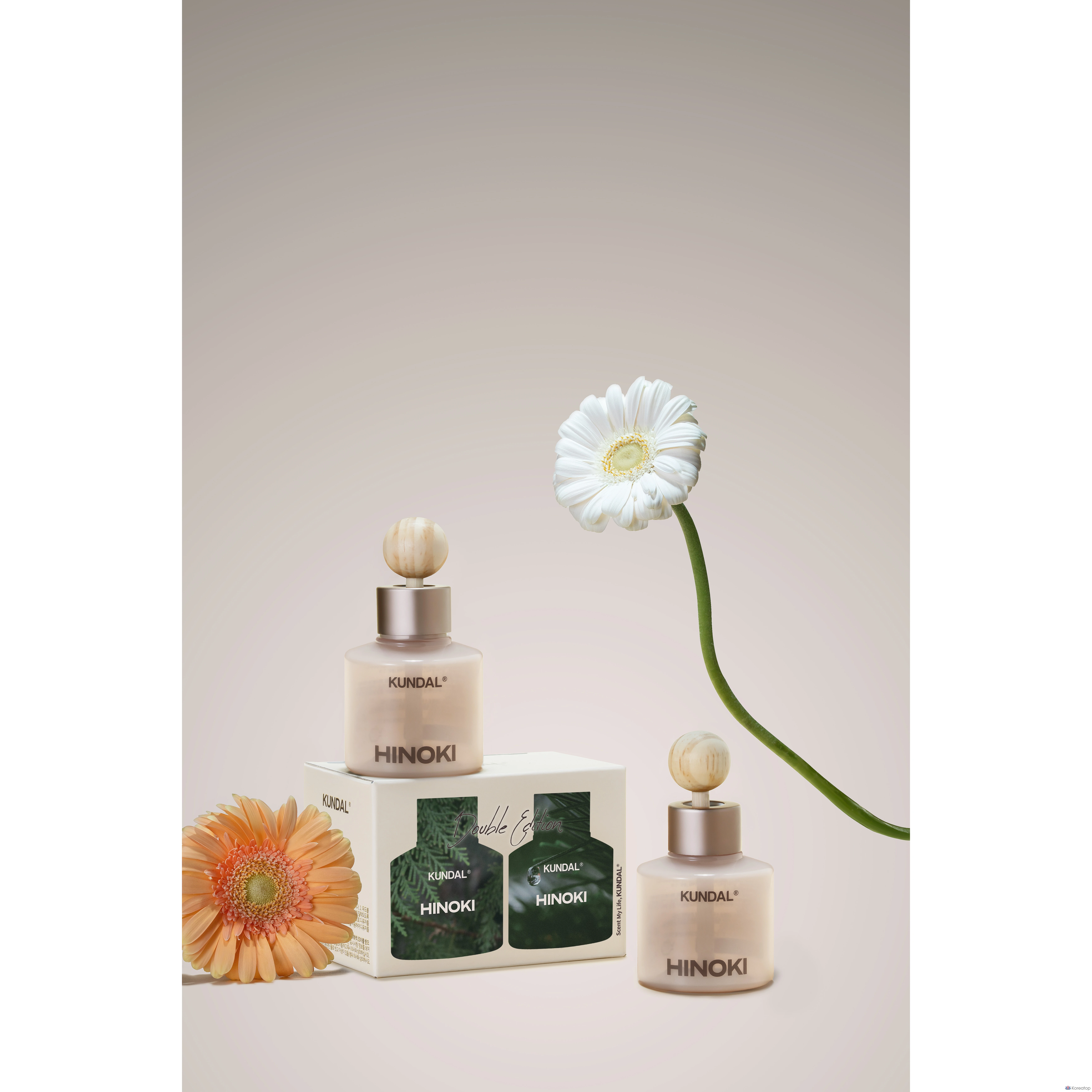 Автомобильный освежитель воздуха Kundal, 75 мл, 2 шт., набор из 2 деревянных шариков, цвет хиноки, 1 шт., фото 7