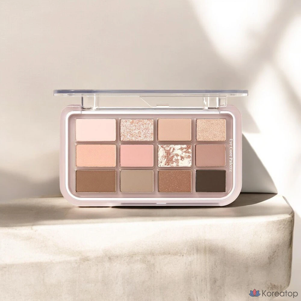 Палетка теней для век Espoir Eye Core Palette, оттенки Fine Particles, Subtle Pearl, Midnight Shell, 1 шт.