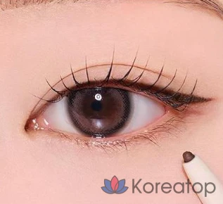 Тонкая подводка для глаз Heart percent Dot On Mood Contour Eyeliner, 1 шт., P2, черный/коричневый, фото 2