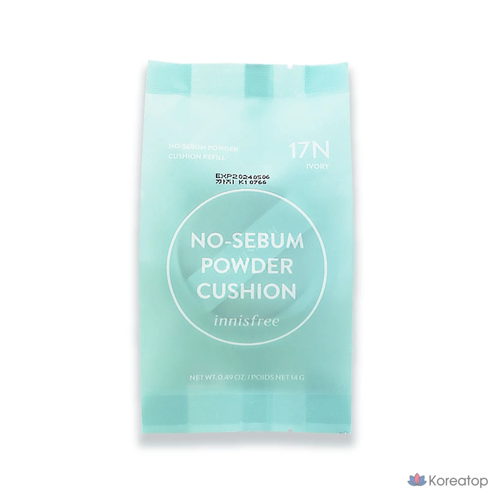 Сменный блок для пудры-кушона Innisfree No-Sebum Powder Cushion, 14 г, 21C, 1 шт.