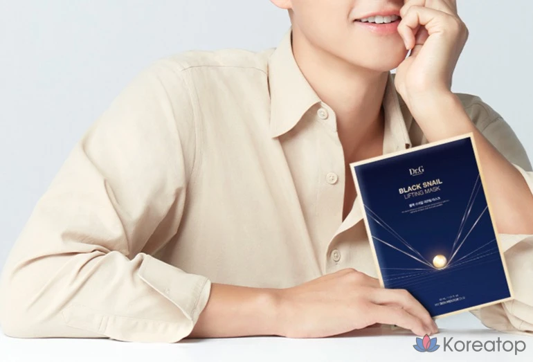 Подтягивающая маска Dr.G Black Snail, 5 шт., 4 шт., фото 8