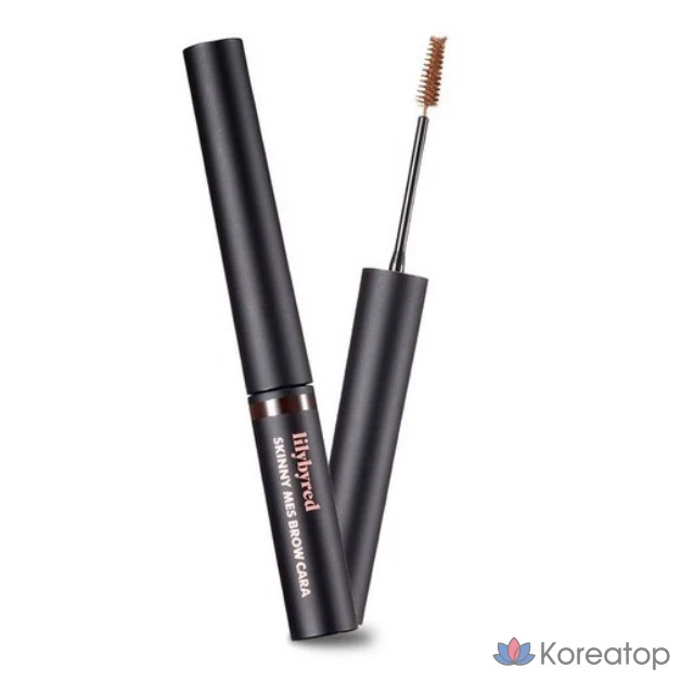 Тушь для бровей Lilybyred Skinny Messy Brow Mascara 3,5 г, цвет 03 (темно-коричневый), 1 шт.