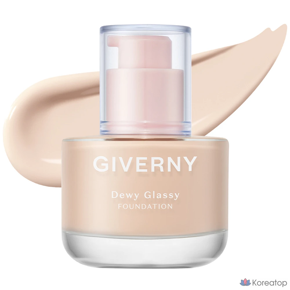 Тональный крем Giverny Dewy Glassy Foundation, 30 мл, 01NW Icy, 1 шт.