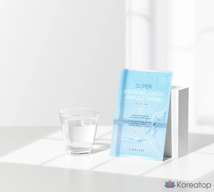 Набор ампульных масок S.NATURE Super Aqua Gel Oasis, 30 мл, 5 штук, 4 штуки, фото 9