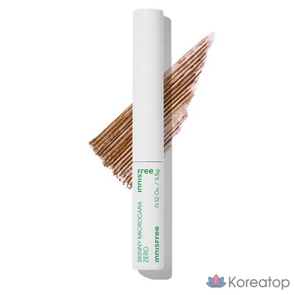 Тушь для ресниц Innisfree Skinny Mascara Zero, 3,5 г, № 2, коричневый, 1 шт.