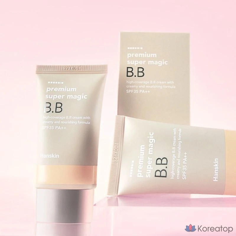 BB-крем HANSKIN Premium Super Magic SPF35 PA++, 45 г, 1 шт., фото 5