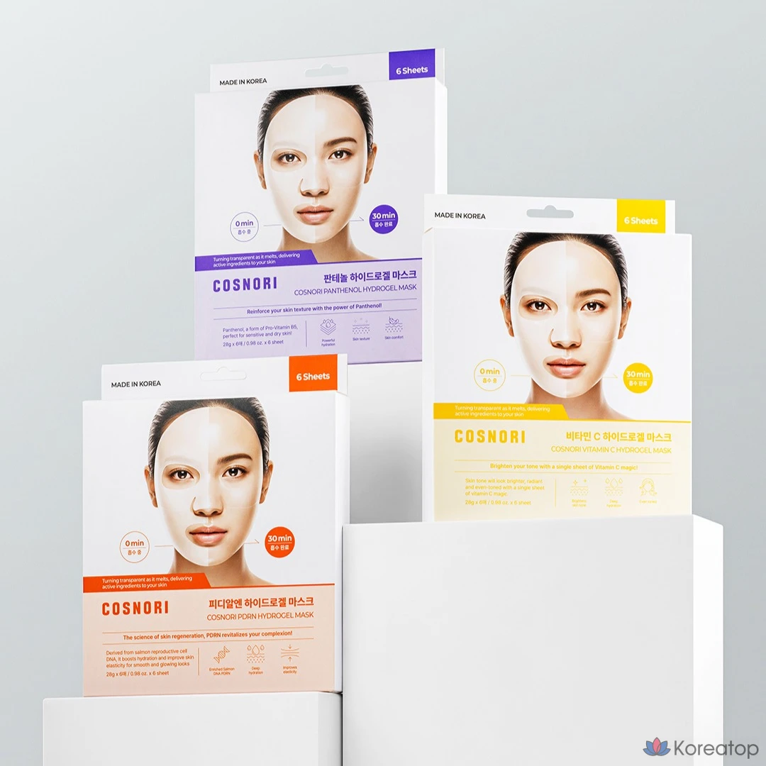 Гидрогелевая маска Cosnori с витамином С, 6 шт., 1 упаковка, фото 6