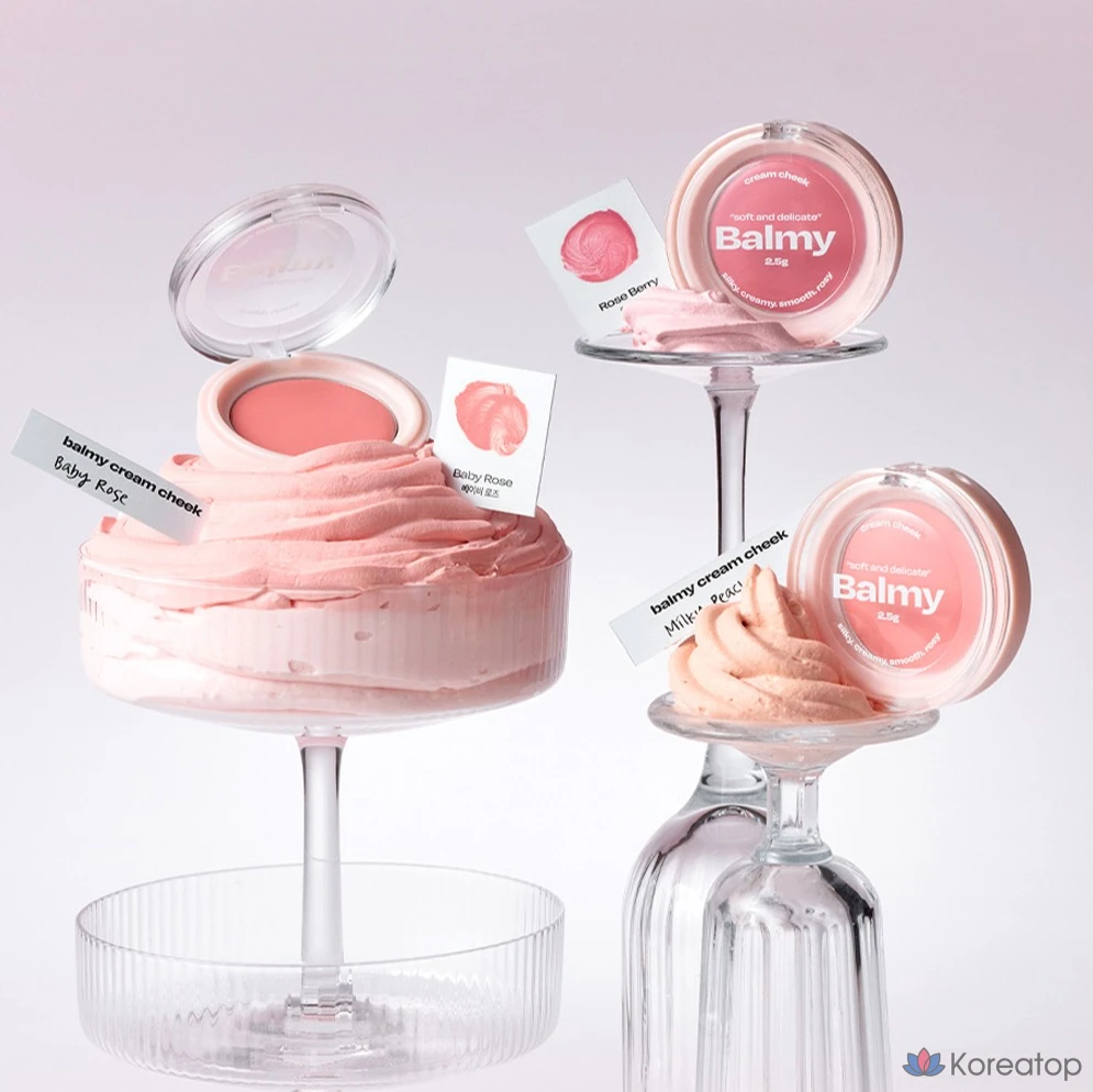 Кремовые румяна ALTERNATIVE STEREO Bami Cream Cheek, 2,5 г, 1 шт., цвет «Молочный персик» (O3)., фото 5