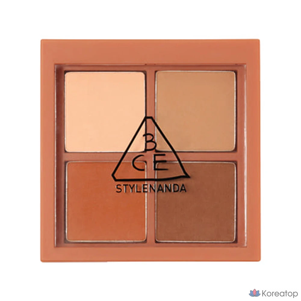 Палитра мини-теней для век 3CE, оттенок "Коричневый ром", 1 шт.