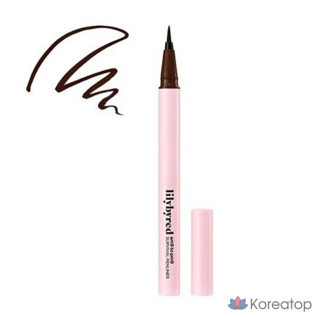 Lilybyred Nine to Nine Survival Pen Liner, 0,6 г, 02 Коричневый (матовый), 1 шт.