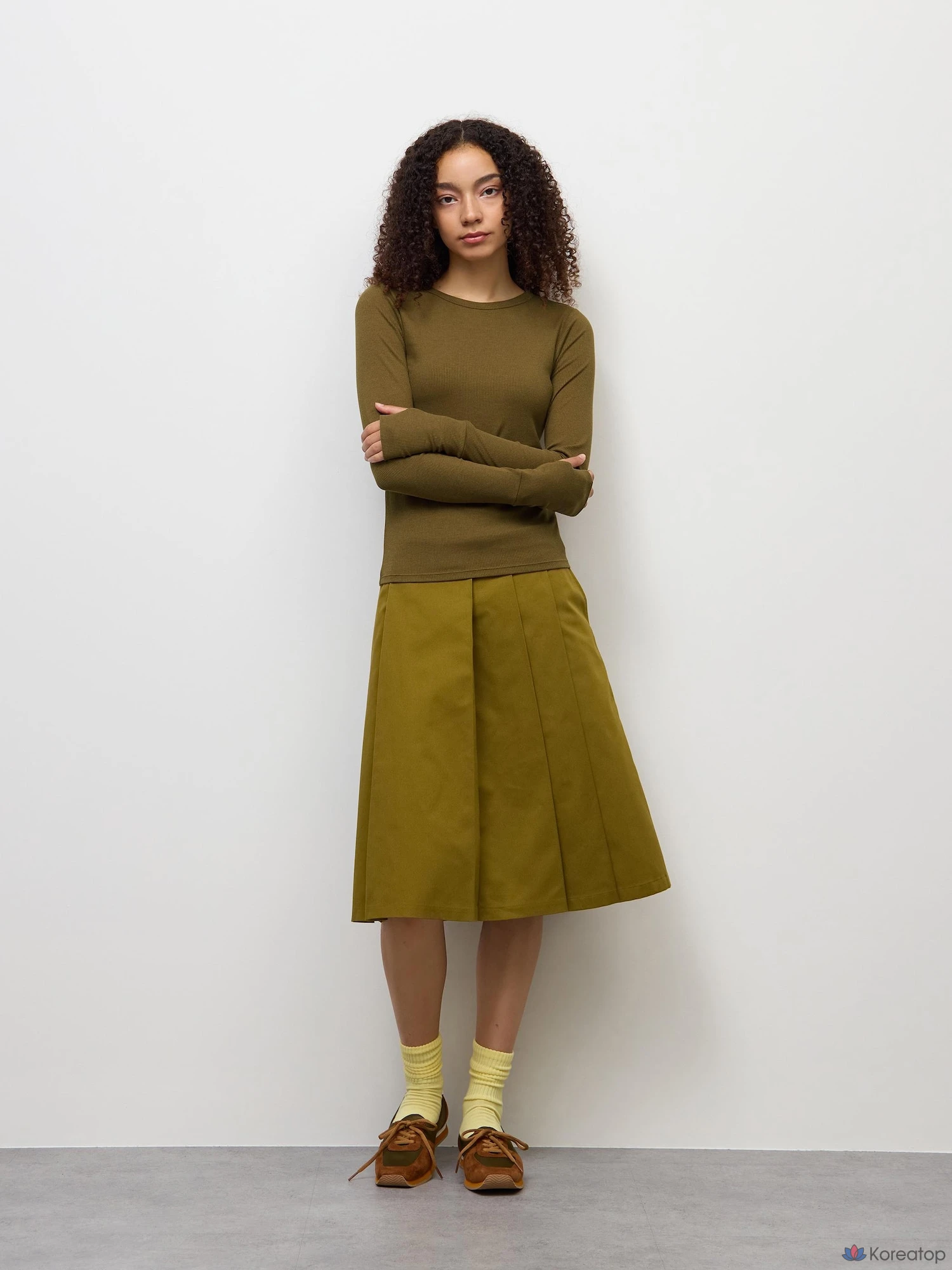 Футболка Uniqlo Warm Rib Crew Neck T-Shirt