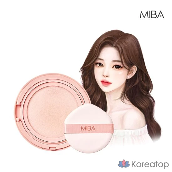 Набор сменных блоков для тональных щеток Wang Cushion Season 3 от MIBA, 1 шт., цвет Rosy Ivory + No. 21.