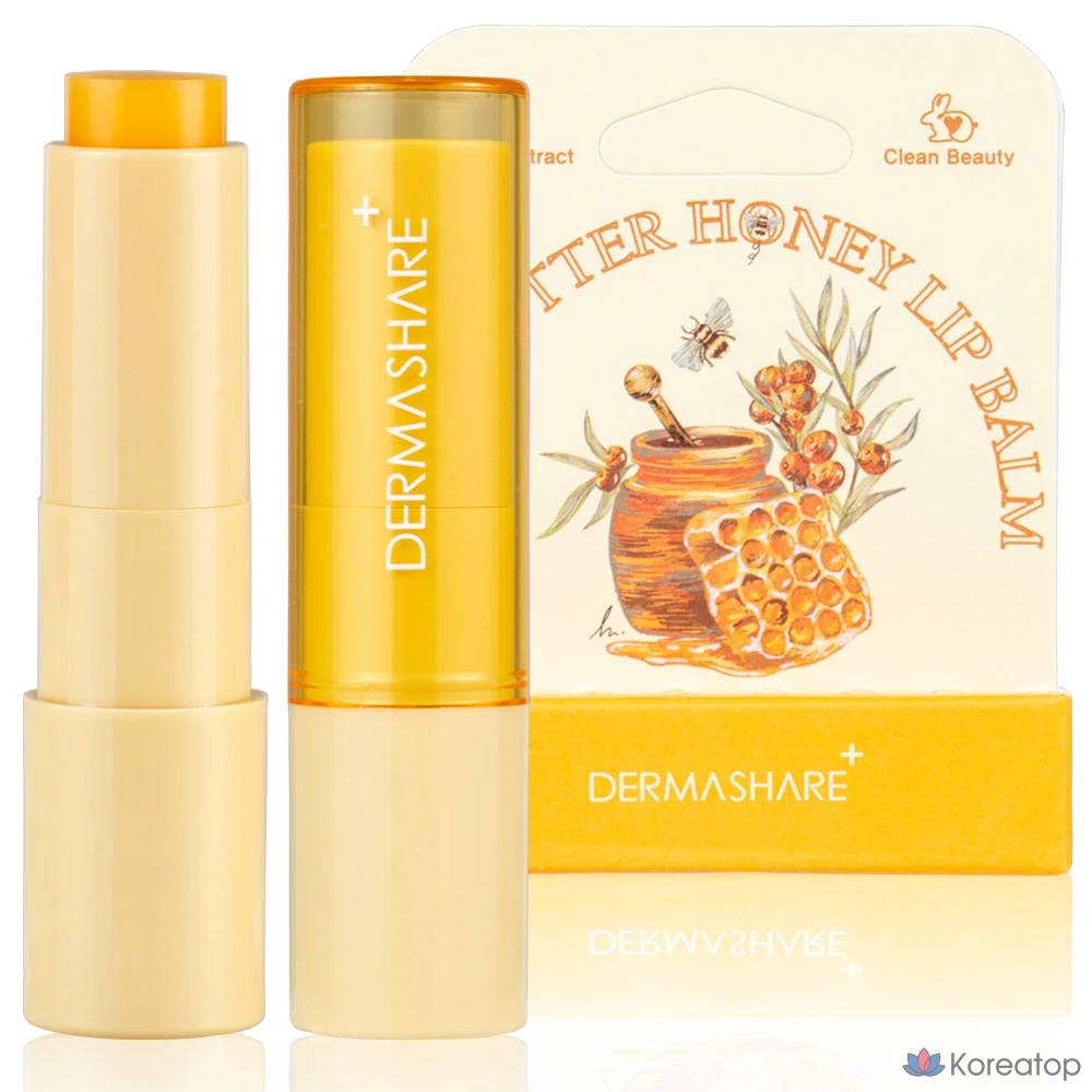 Dermashare Медовый бальзам для губ с маслом ши, 3,8 г, 1 шт.