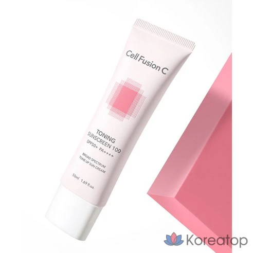 Cell Fusion C Солнцезащитный тонизирующий крем Toning Sunscreen 100 SPF 50+ PA++++, 50 мл