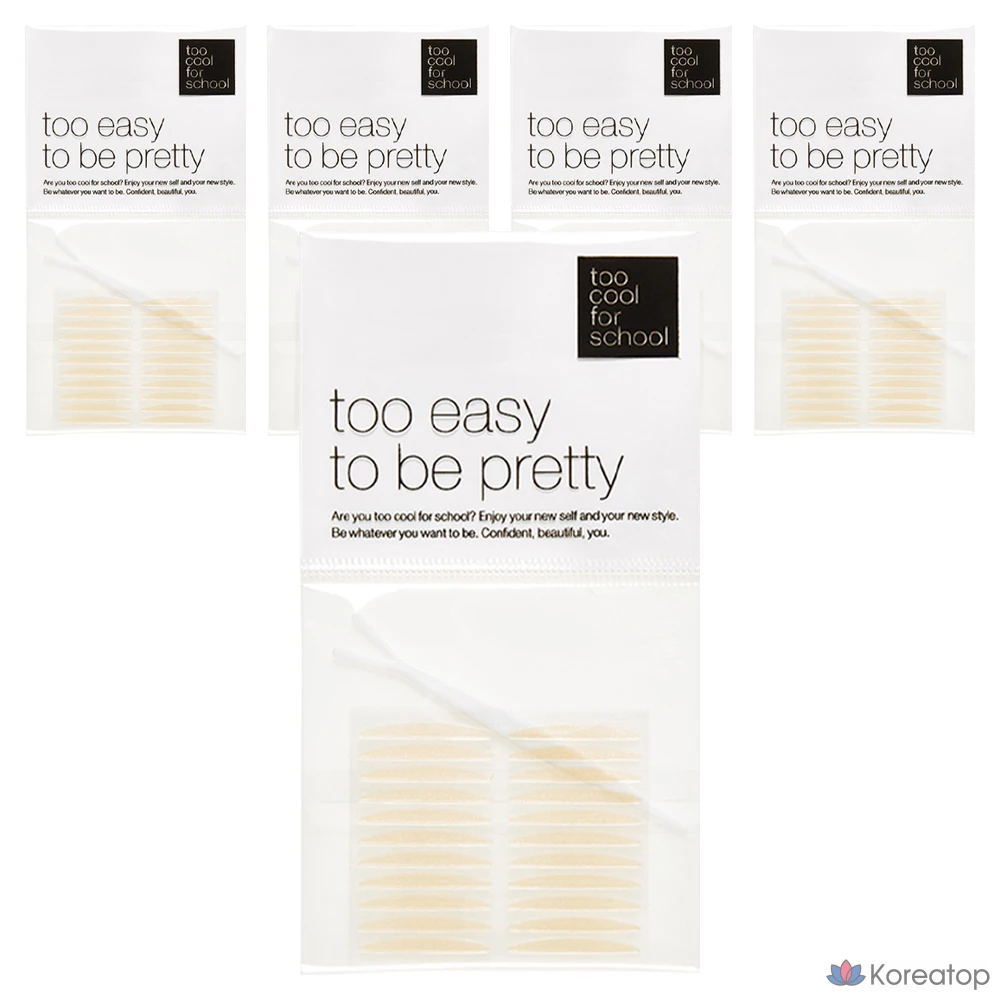 Набор клейких лент для создания эффекта двойного века Too Cool For School Nude Fit, 44 шт., 5 комплектов.