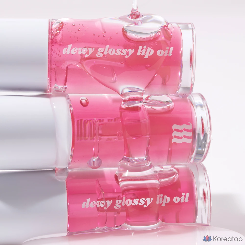 Merge Dewy Glossy Lip Oil, прозрачно-розовый, 3,5 мл, 1 шт.