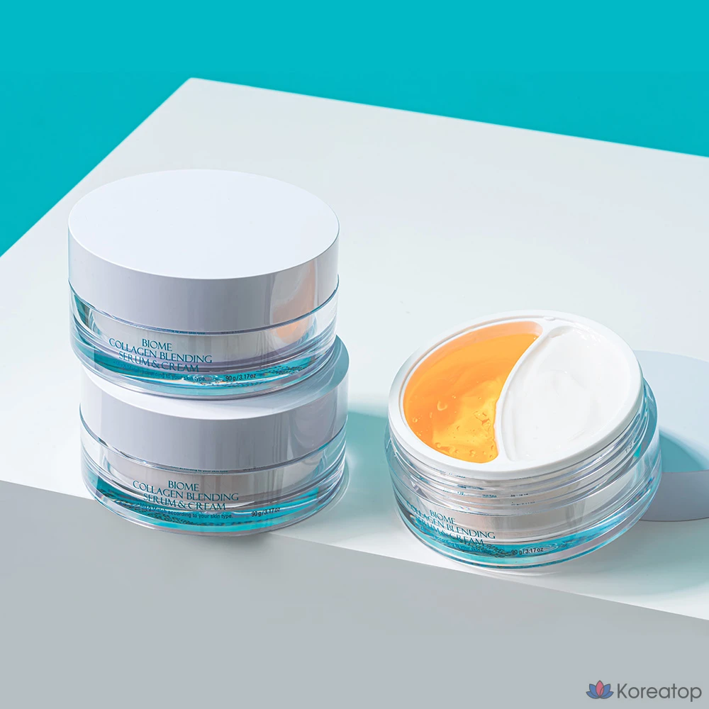 Сыворотка и крем Prreti Biome Collagen Blending Half and Half, 90 г, 1 шт.