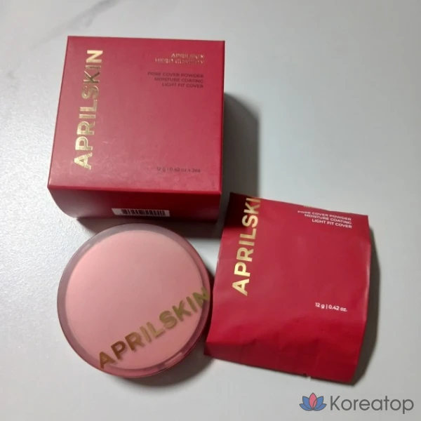 Тональный крем April Skin Hero Cushion (основной блок + сменный блок) с плотным покрытием, № 23 (натуральный бежевый), 1 шт.