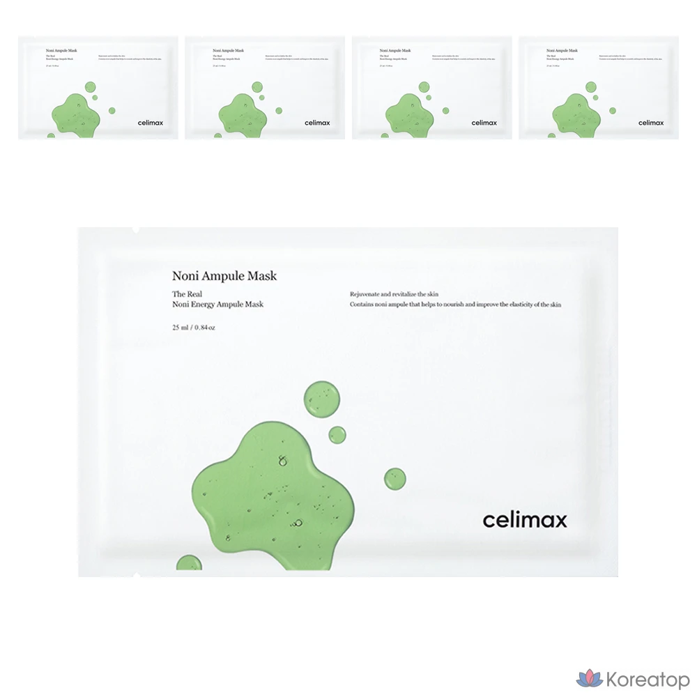 Cellimax The Real Noni Energy Ampoule Mask, 25 мл, 1 упаковка, 5 шт.