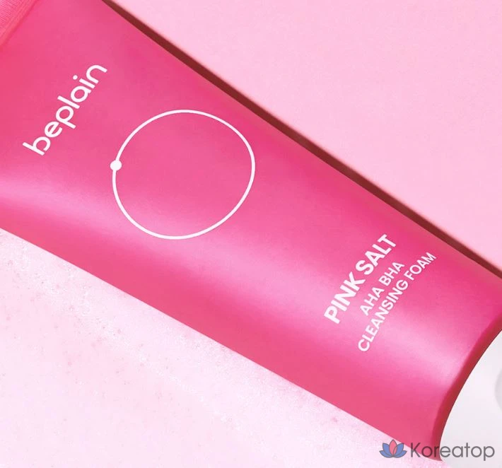 Очищающая пенка BePlain с розовой солью, AHA и BHA, 120 мл, 1 шт.
