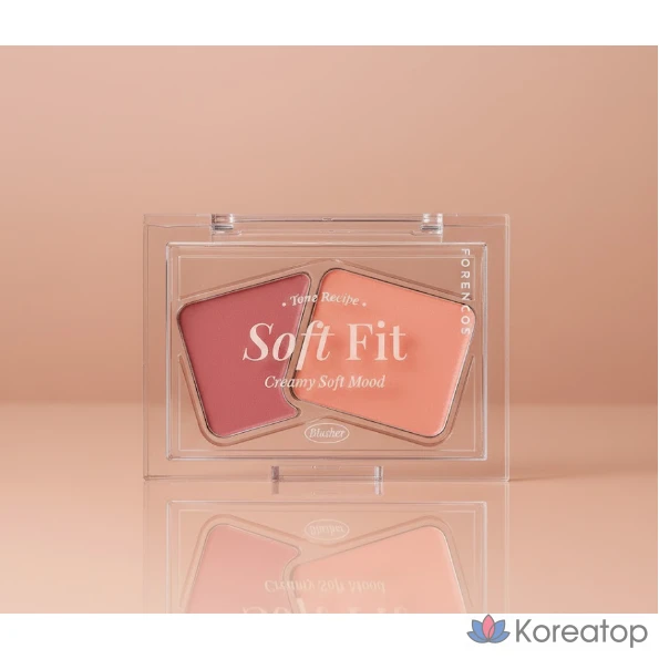 Кремовые румяна Forencos Soft Fitting Cream Blusher, 3 г, 1 шт., оттенок «Сливовый чай» (04).
