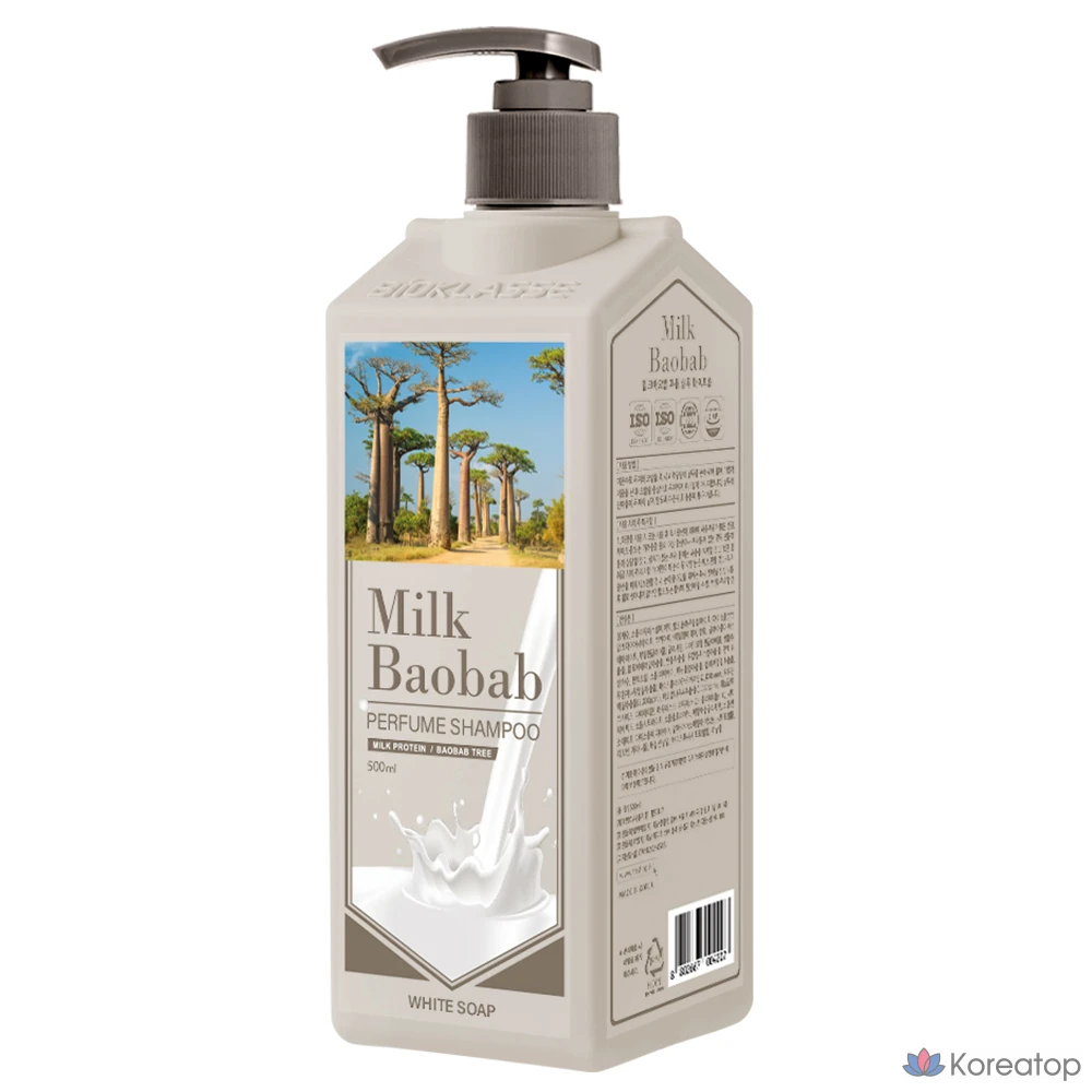 Шампунь-мыло с ароматом молочного баобаба, белый, 500 мл, 1 шт.