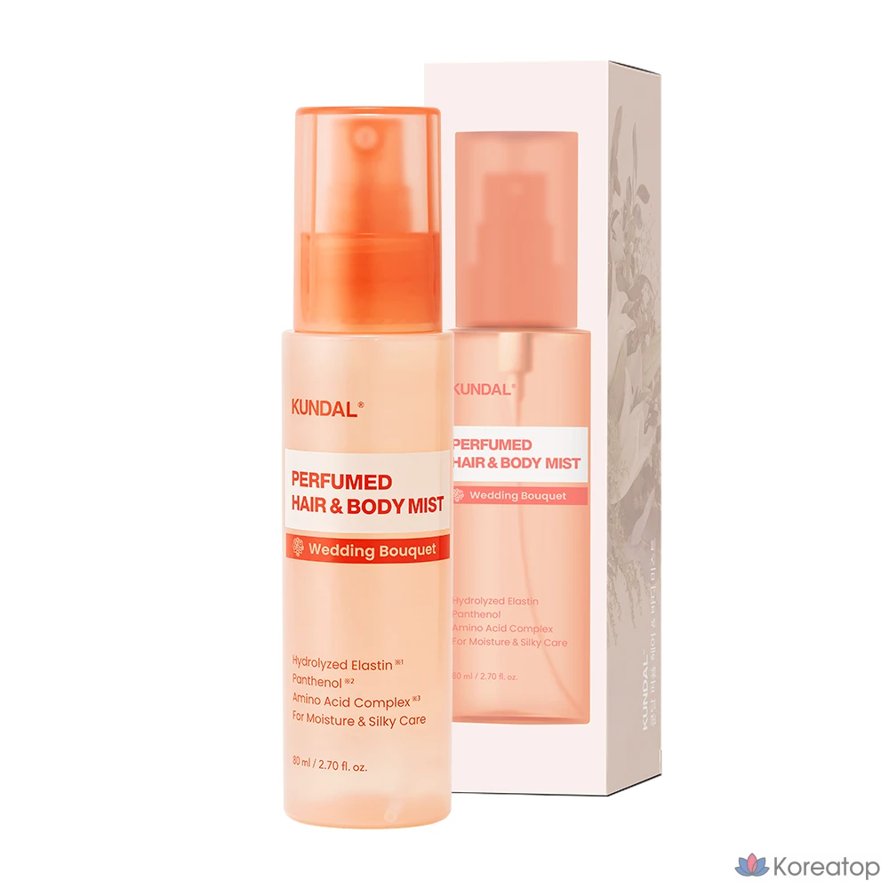 Парфюмерный спрей для волос и тела Kundal «Свадебный букет», 80 мл, 1 шт.