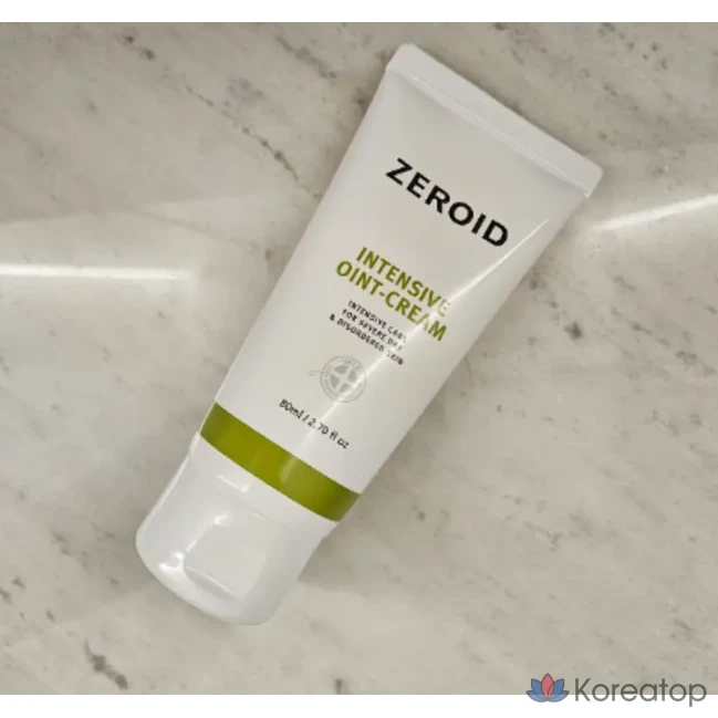 Интенсивная мазь-крем ZEROID, высокоувлажняющий крем, временно снимает зуд и улучшает состояние поврежденной кожи, 80 мл, 1 шт.