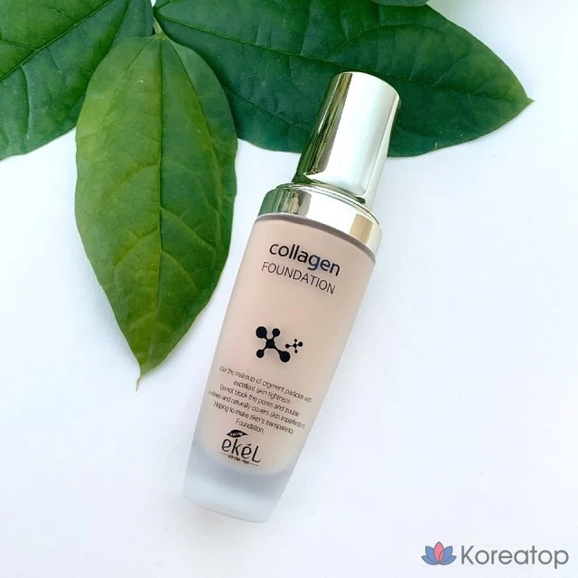 Тональный крем Ekel Collagen Foundation, 50 мл, светло-бежевый, № 21, 1 шт., фото 4