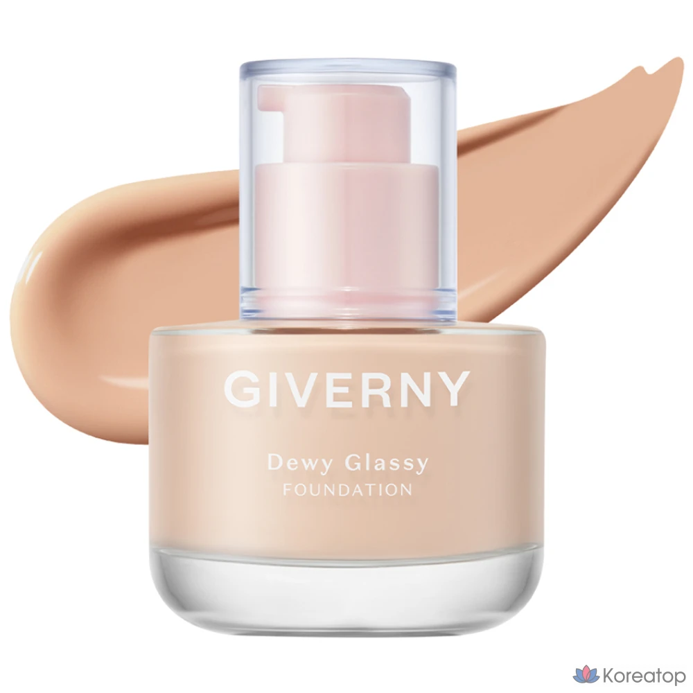 Тональный крем Giverny Dewy Glassy Foundation, 30 мл, оттенок 25NW Tan Beige, 1 шт.