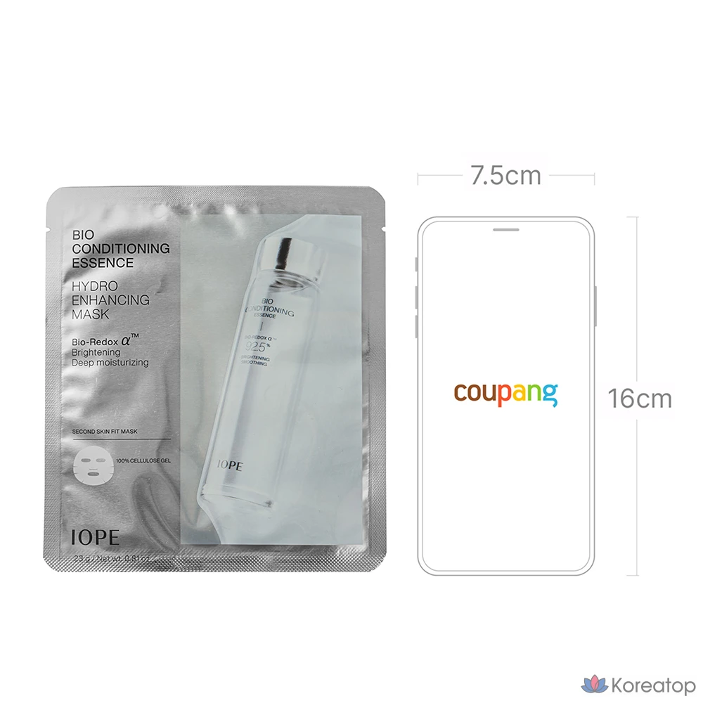 IOPE Bio Conditioning Essence Hydro Enhancing Mask, 23 г, 1 упаковка, 2 упаковки, фото 7