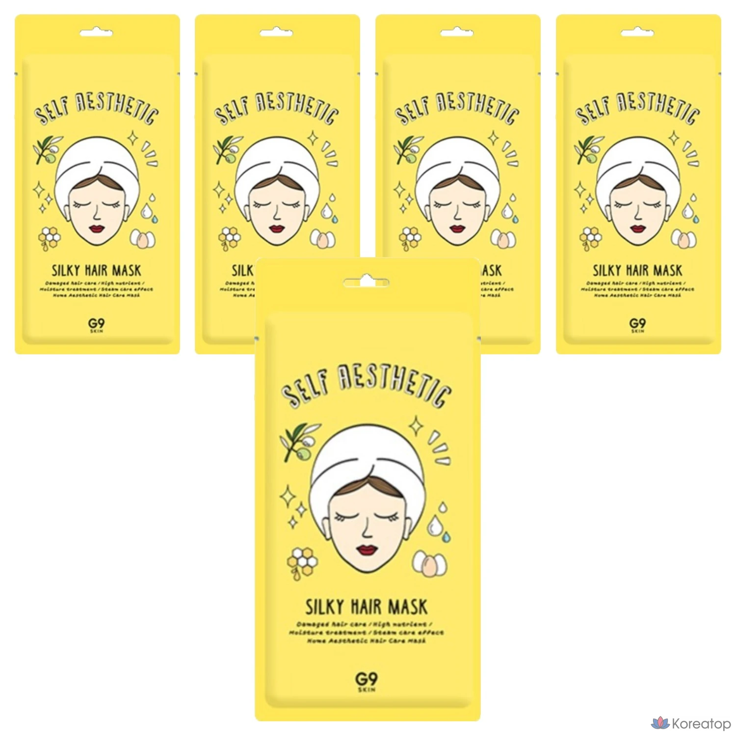 Маска для волос Gina Skin Self-Aesthetic Silky Hair Mask, 30 г, 5 шт.