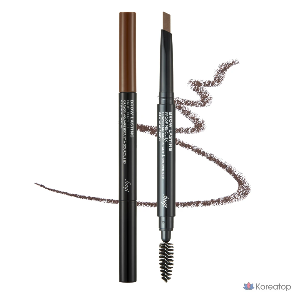 Карандаш для бровей The Face Shop Brow Lasting Proof Eyebrow Pencil EX, 0.2g, 02 Коричневый, 1 шт.