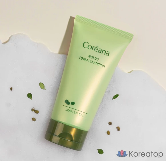 Очищающая пенка для лица Coreana с зелеными бобами, 150 мл, 1 шт.