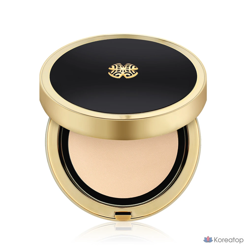 Тональный крем-кушон Ohui Ultimate Cover Mesh Cushion No. 01 Milk Beige Moisture Glow Cushion Foundation, основной продукт + сменный блок, фото 2