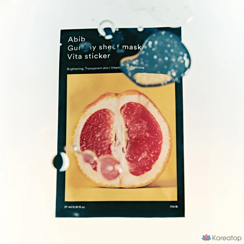 Набор наклеек для маски Abib Gum Sticker Sheet Mask Vita Sticker, 27 мл, 10 штук, 3 упаковки., фото 2