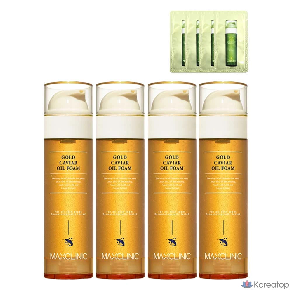 Очищающая пенка MAXCLINIC Gold Caviar Oil Foam, 110 г