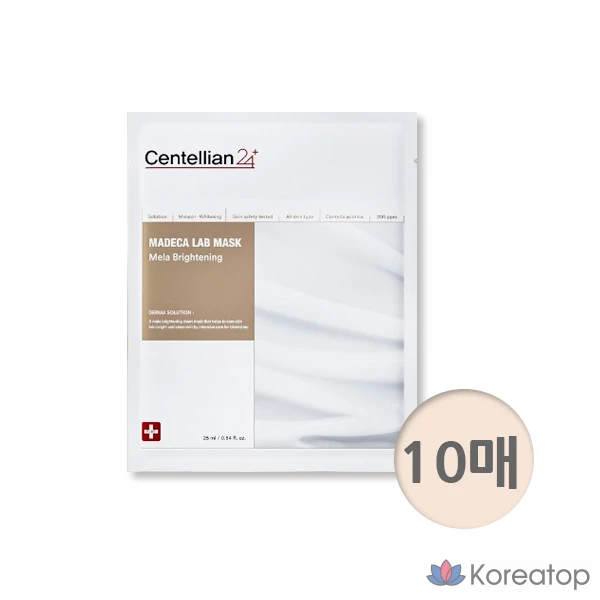 Dongkook Pharmaceutical Centellian 24 Madeca Lab Mask Mela Brightening 10 Sheets, 1 Pack, 10 Pack