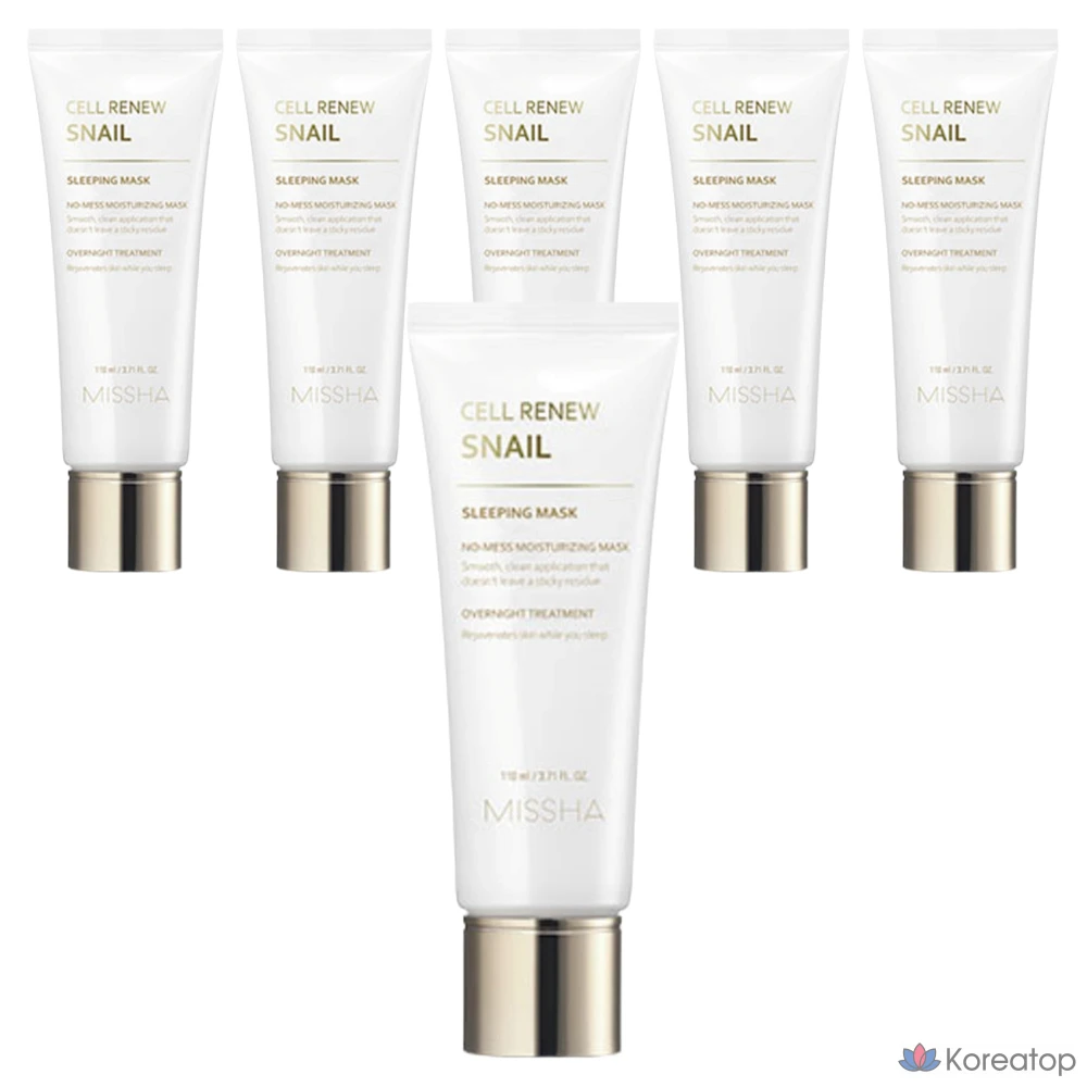 Ночная маска для лица Missha Cellinue Snail, 110 мл, 6 шт.