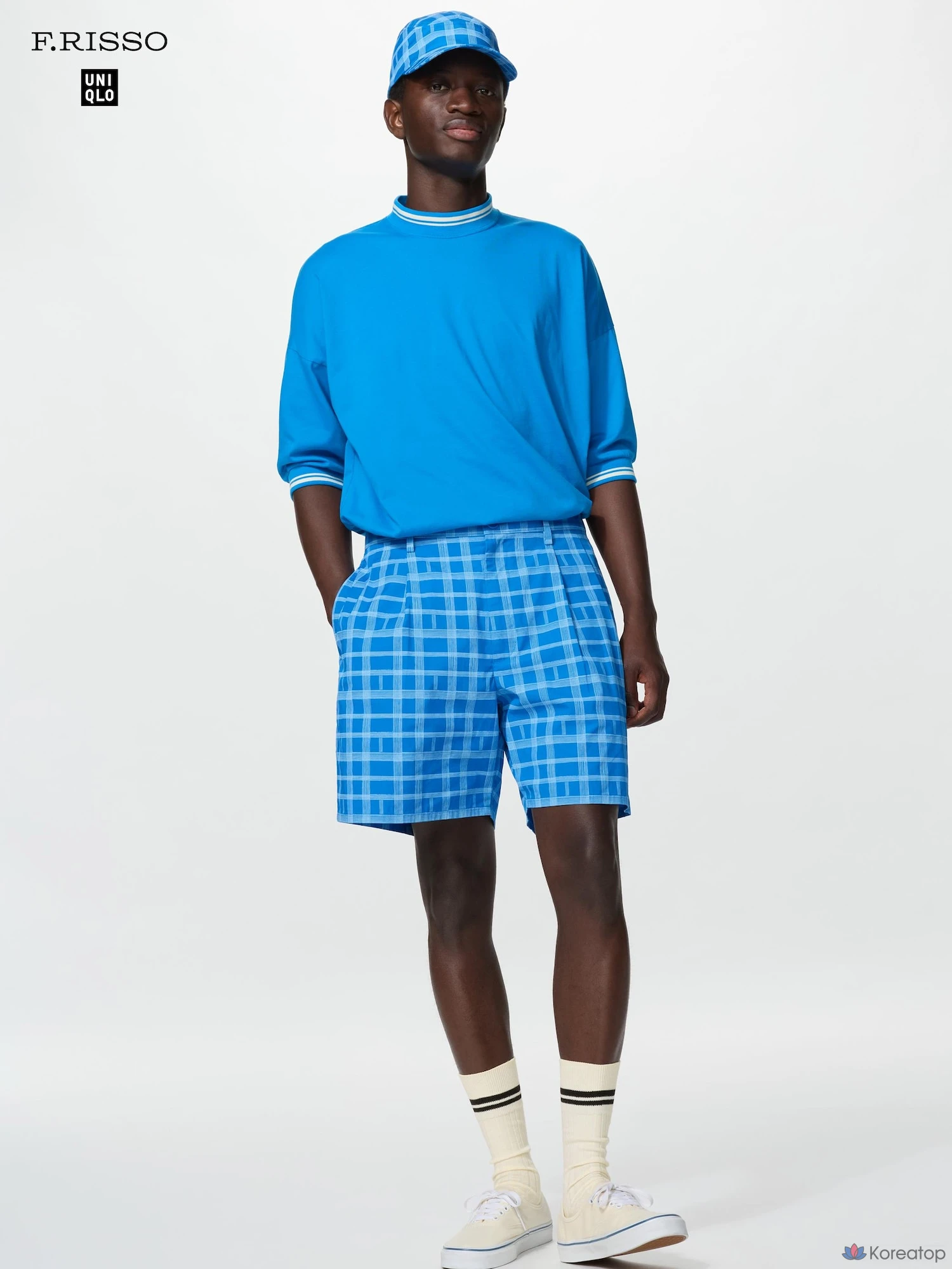 Шорты Uniqlo Tuck Short Pants, клетчатый принт