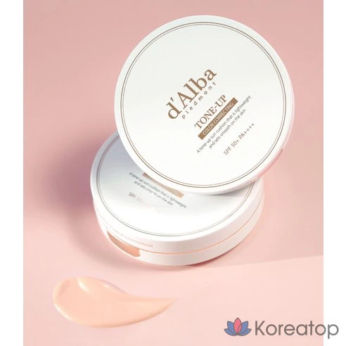 Солнцезащитный кушон для осветления тона d&#039;Alba Waterfull Tone-Up Sun Cushion SPF50+, 15 г